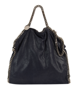 Three Chain Falabella, Faux Suede, Navy, 234387, DB, 2*